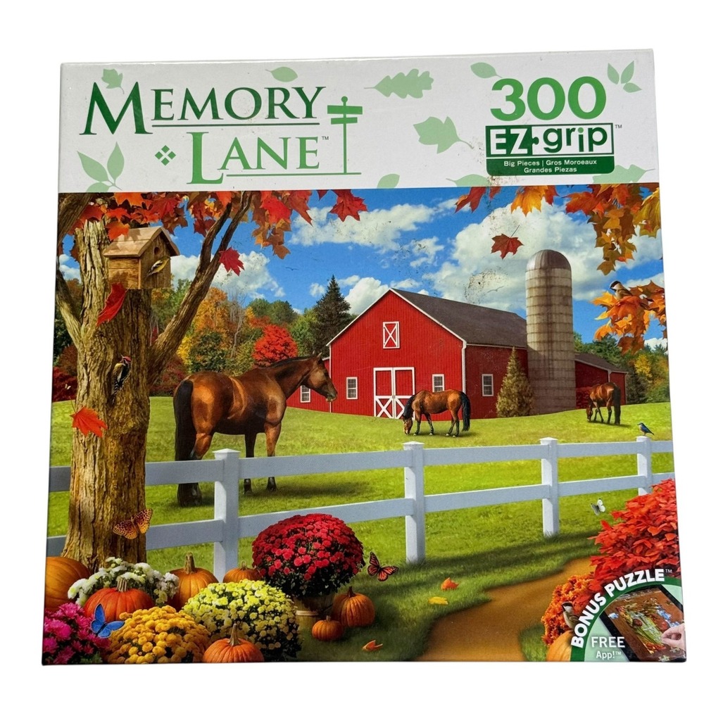 MasterPieces‎ EZ Grip Rolling Pastures Alan Giana 300 Pieces Puzzle Complete